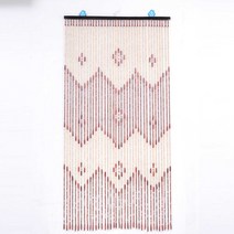 원목 우드 햇빛가리개 롤스크린 블라인더 나무 구슬 커튼 90x175cm-38 웨이브/90x195cm-36 라인 플라이 스