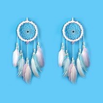 버디브로 시그니쳐 홈 인테리어 드림캐쳐 2개, 깃털