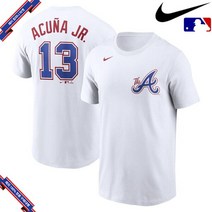 [미국정품] 나이키 MLB Ronald Acuña Jr. 애틀랜타 브레이브스 2023 City Connect Name & Number - White - 915858