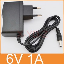 리모컨 가전제품 원격 1PCS 6V 1A AC 100V-240V 변환기 엇 바꾸기 전력 접합기 DC 1000mA 공급 EU 마개 5.5, 01 EU plug