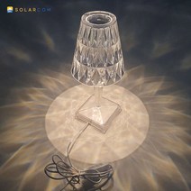 솔라콤 크리스탈 무드등 인테리어 감성 조명 수유등 취침등 유션 무선형 SCA051A, 아답터, 5V 2A