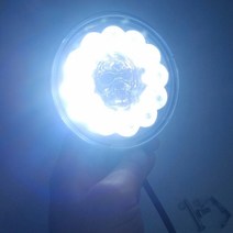 12LED 99와트 대형차 작업등 7가지 색상 점등 해골RGB 서치라이트 110mm, 스컬 익스테리어 99W 1개