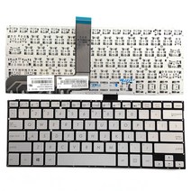 키보드 사무용품 미국 레이아웃 입력 장비 QWERTY PC 입력 장치 조립 장치 Q302LA용 은색 교체, 유형1