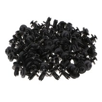 100Pcs 플라스틱 리벳 자동차 범퍼 펜더 클립 도어 패널 나사 6mm 구멍 직경, 한개옵션0