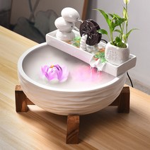 홈데코 식당카페 분위기 세라믹 물레방아 미니 분수대, AD