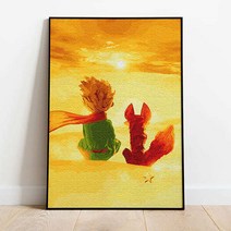 플레이어바웃 명화그리기 어린왕자와 사막여우 캔버스페인팅 DIY, 단품
