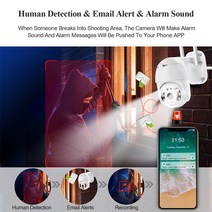 현관문CCTV 현관cctv무선 무선카메라 무선cctv Techage-1080P 3MP 무선 카메라 스피드 돔 PTZ IP 사람 탐, 02 3MP 12V1A Camera_04 영국 플러그