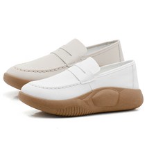 Modern Fashion 여자 둥근 앞코 펀칭 로퍼 캐주얼 통굽 스니커즈 키높이 운동화 [가을맞이 초특가 할인!]