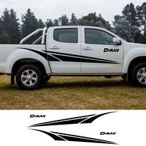 픽업 바디 사이드 스티커 Isuzu Dmx D Mx 트럭 후드 뒷문 데칼 트렁크 비닐 커버 자동 튜닝, 11 Type 11_04 Glossy Red