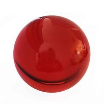 믹스 컬러 유리 구체 매직 풍수 크리스탈 볼 문진 50mm, 6.50mm - red