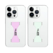 Dguard 휴대폰줄 핸드폰 핑거 스트랩 스마트폰 그립, 연보라+민트, 2개