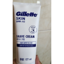 질레트 스킨텍 저자극 쉐이브 크림, 177ml, 1개