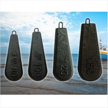 야부코리아 트리플 선상낚시용 친환경 봉돌 바다낚시용 쇠추 눈물추 80호 100호 120호