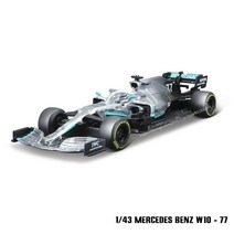 BURAGO_ Bburago 143 2023 F1 스쿠데리아 페라리 F1-75 16 Leclerc 55 Sainz 합금 럭셔리 차량 다이캐스트 자동차 모델 장난감 컬렉션 선물, [30] W10-77