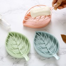 쇼팡 나뭇잎 비누 받침대 욕실인테리어 받침, 02.블루, 1
