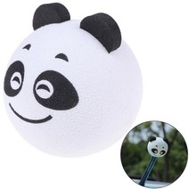 자동차 안테나 샤크안테나 dmb 후방카메라 네비게이션 1pcs 귀여운 재미있는 만화 팬더 인형 공 봉제 eva 거품 공중 토퍼 장식 스타일링 지붕 장식, 사진으로