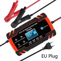 지게차 자동차 충전기 1224v 8a 배터리 스마트 펄스 수리 디지털 lcd 디스플레이 agm 배터리에, 나는 플러그, 1개