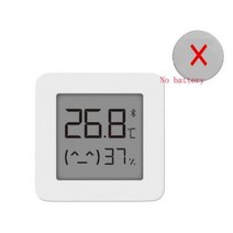 디지털온도계 체온계 온습도계 온도센서 정확한습도계Xiaomi Mijia Bluetooth 호환 온도계 2 Mihome APP 용, 한개옵션1, 02 no battery