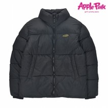 애플핑크 레터링 숏푸퍼 패딩점퍼 APR0O805GSB