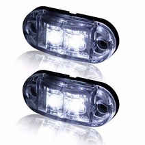 카고트레일러 캠핑 미니 카고트레일러 10Pcs 20LED 앰버 레드 화이트 사이드 마커 라이트 24V 통관 램프 캐, 03 03