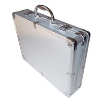 알루미늄 합금 도구 케이스 휴대용 악기 상자 보관 안전 장비 여행 가방 충격 방지, Silver with foam