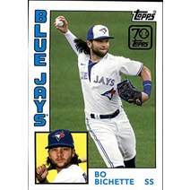 2021 탑스 시리즈 1 야구 탑스 70년 야구 70yt-34 bo bichette 토론토 블루제이스 공식 mlb 트레이딩 카드