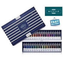 미젤로 화이트클래스 15ml 34색 수채화물감 세트