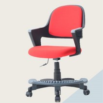 초등1학년 발받침 높이조절 책상의자 아동 키즈체어 아이 어린이용 유아 주니어, 레드