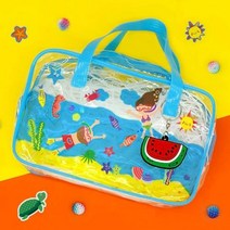 여름 비치백 5인용 유아미술 수영가방 여름패션 초등만들기 유아만들기, 단품