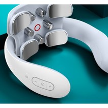 휴대용 무선 목 경추 안마기 다기능 찜질 스마트 마사지기, 진동펄스+온찜질+목어깨+파티션