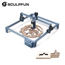 각인기 날인기 각인 마킹 인쇄기 SCULPFUN 초박형 빔 조각 기술 아크릴 조각기 절단기 S9 90W 효과 410x420mm, 338680