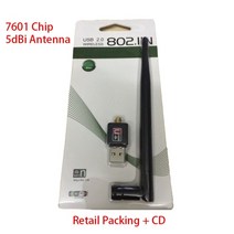 무선 wifi 어댑터 휴대용 인터넷 Creacube 2.4G 미니 USB 차량용 인터넷, 5DB W 패킹 7601
