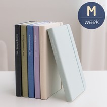 바이풀디자인 기억보관함 미디엄 M 주간 2023 다이어리 일기, 모던 블루