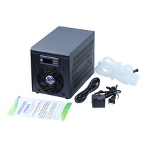 수족관냉각기 수족관 물 냉각기 60L 어항 히터 시스템 10-40 ℃ 항온 장치 지속 가능한 냉동, 1.220V