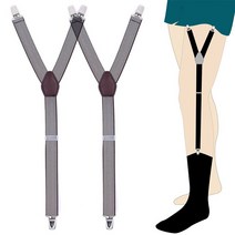 레그프레스 파워 멀티랙 레그컬 1쌍 남성 셔츠 스테이 조절 홀더 Y 모양 다리 허벅지 서스펜더 비 슬립 잠, 09 9