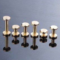 10PC Brassr Craft 솔리드 네일 볼트 부기 둥근 머리 나사 스트랩 리벳 나사 수하물 공예 의류/가방/신발 4-20mm, 10x6mm, 10개