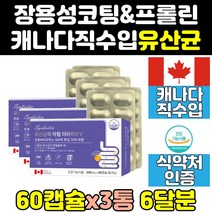 캐나다 프롤린 스트롱 맥스 프로 바이오틱스 100 3통 골드 엑티브 락토 fos 직구 캡슐 슈퍼 유산균 프리미엄 제품 영양제 울트라 플러스 컴플리트 홈쇼핑 포트테 캐나다산