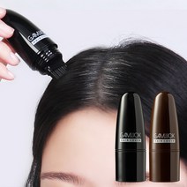 프롱 감쪽 헤어 새치 커버 스틱 8ml / 쓱쓱 빗어서 흰머리 새치 커버 틴트 마커, 블랙 1개+브라운1개