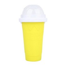 슬러시 기계 메이커 수제 밀크 쉐이크 병 및 빠른 냉각 컵 아이스크림 보틀, Yellow+350ml