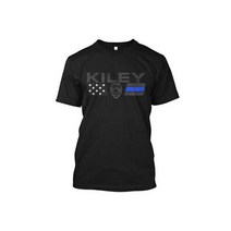 빈티지 영화 락앤프린트 레터링 라운드 티셔츠 Kiley Fami온리 폴리스 T 셔츠