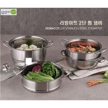 인덕션 가스렌지 겸용 스텐냄비 찜기 28cm, 1개