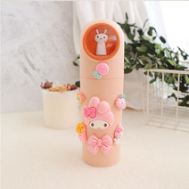 [당일발송] [무료배송]산리오 양치컵세트 어린이집 유치원 휴대용 치솔보관 케이스 시나모롤 마이멜로디, 쿠로미, 1개