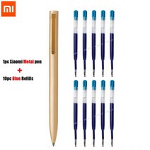 원래 샤오미 메탈 펜 Mi 로그인 Rollerball pучеа Caneta PREMEC 스위스 리필 비즈니스 사무실 학교 레터지, Mi Pen 10Blue ink