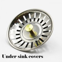 사각싱크볼 싱크대볼 사각씽크대 주방 싱크 스토퍼 스테인레스 스틸 1 개/78mm x 33mm 커버 식기 세척, 한개옵션0