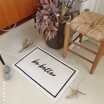 Beliver 레터링 발매트 주방매트, 01. Be better_Line
