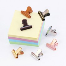 [바보사랑] 빈티지클립 모양클립 집게 바인더클립 크립 집개, 종류/색상:빈티지클립/골드