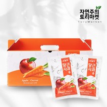 100% 무농약 국내산 사과 당근 사과즙 사과당근주스 30팩x100ml, 30개입 / 100ml / 30팩