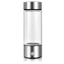 휴대용 수소수발생기430ml 수소 풍부한 물 병 lonizer 알카라인 발전기 휴대용 건강 컵 USB 충전식 안티 에, 01 Silver, 01 Silver