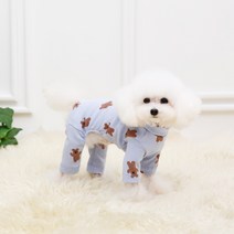 [펫디자인] 쿼카올인원 2colors 강아지옷 강아지올인원, 블루