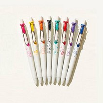 스쿨문구 유니 BT21 볼펜 UMN-SBT-38 캐릭터 혼합 블랙 0.38mm